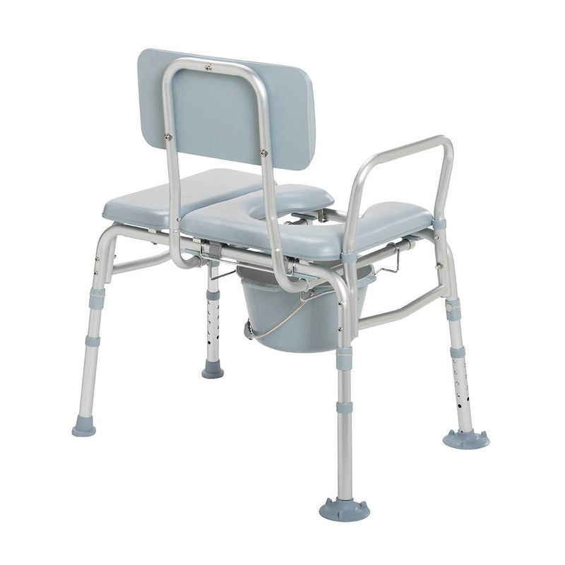 COMBINATION PADDED TRANSFER BENCH/COMMODE