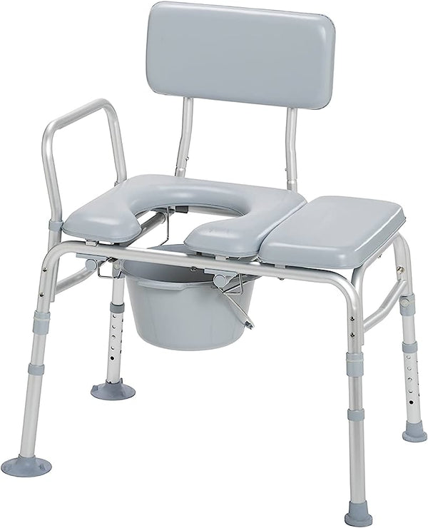 COMBINATION PADDED TRANSFER BENCH/COMMODE