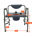 Heavy Duty Commode Chair