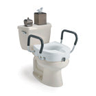 Invacare® Clamp-On Raised Toilet Seat With Arms