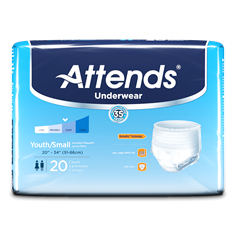 Attends Advanced Protective Underwear Youth/S (20 Count)