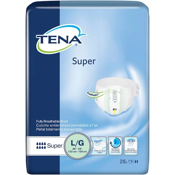 TENA® Super Incontinence Brief L (28 Count)