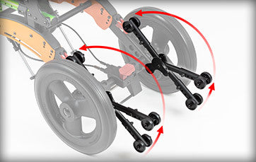 Little Wave Flip XP Folding Wheelchair