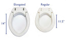 4" Hinged Raised Toilet Seat
