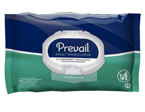 Prevail Incontinence Washcloths Unscented (48 Count)