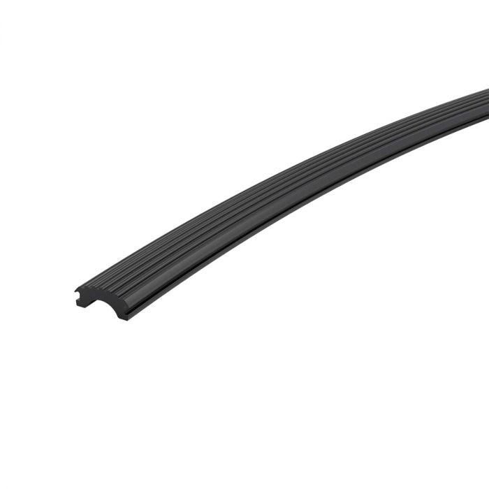 Satin Black Anodized Aluminum Handrail Tubing with Anti-Slip Insert